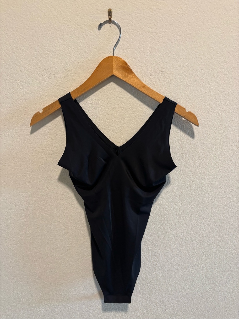Calvin Klein Black V‑Neck Sleeveless Bodysuit - Women's Top